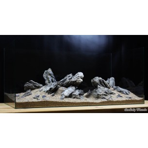 Grey stone aquarium