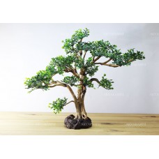 Бонсай для аквариума B23 с искусственными листьями