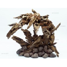 Цельная композиция из коряг и лавы К214 (от 50л)