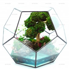 Моссариум с ниваки и имитацией озера 19см