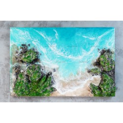 Картина из смолы Две скалы