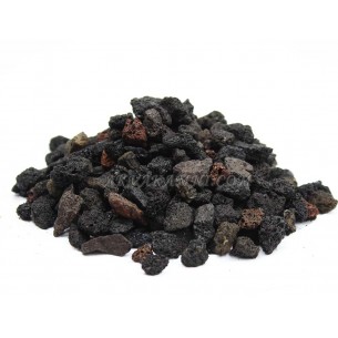 Лава вулканическая черная