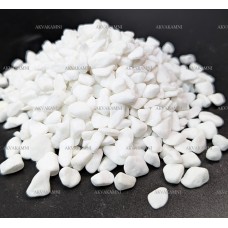 Грунт для аквариума галька белоснежная (5-10мм) 1кг