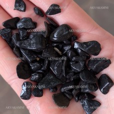 Грунт окатанный базальт черный 5-15мм 1кг